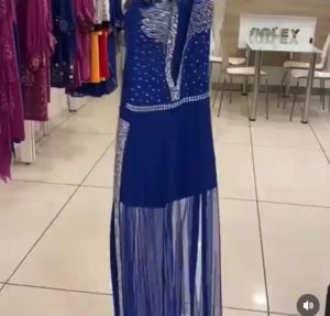 Blue Handless Gown